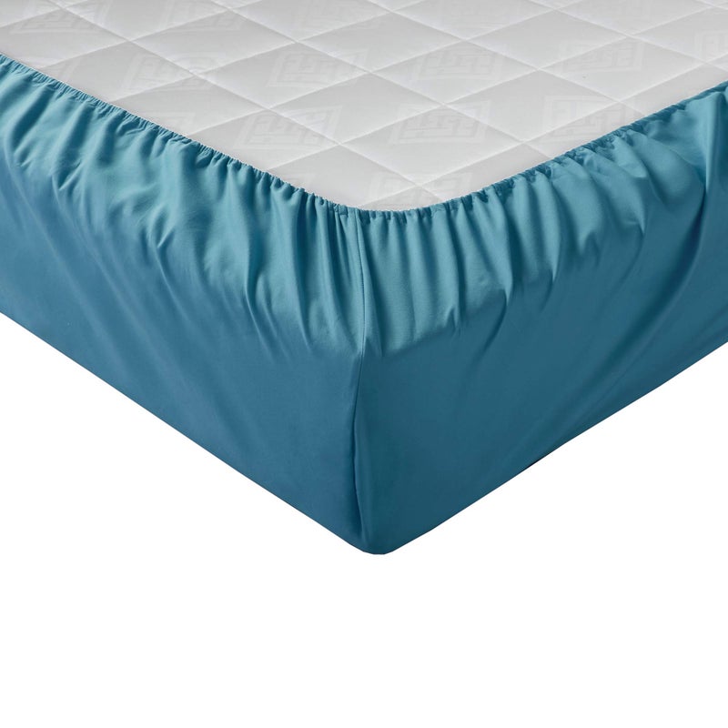 Comfort Spaces Microfiber Set 14" Deep Pocket, Wrinkle Resistant All Around Elastic-Year-Round Cozy Bedding Sheet, Matching Pillow Cases, King, Teal,CS20-0250 - Image 4