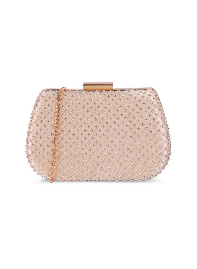 Mochi Women Gold Fancy Clutch (38-115) - Image 1