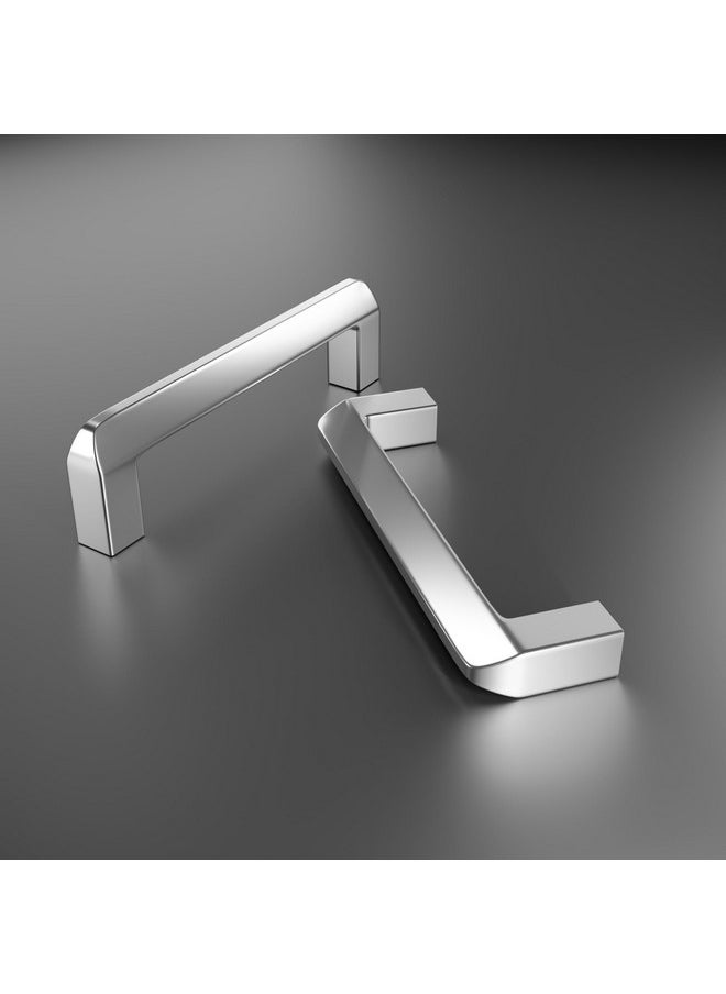 Atlantic Atlantic Triangle Pull Handle Stainless Steel Glossy (Chrome Finish) for Kitchen and All Types Wooden Furniture Doors, Total Length: 4 inches, Hole to Hole - 96 MM,Pack of 12 PCS  - Image 2