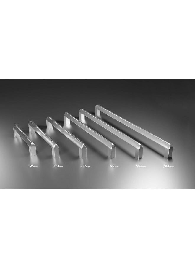 Atlantic Atlantic Triangle Pull Handle Stainless Steel Glossy (Chrome Finish) for Kitchen and All Types Wooden Furniture Doors, Total Length: 4 inches, Hole to Hole - 96 MM,Pack of 12 PCS  - Image 5