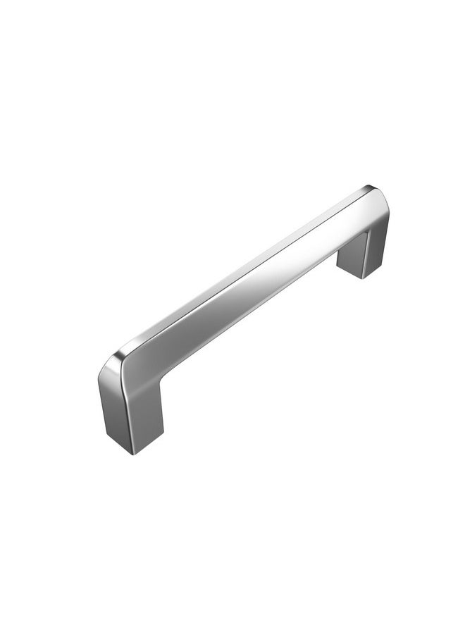 Atlantic Atlantic Triangle Pull Handle Stainless Steel Glossy (Chrome Finish) for Kitchen and All Types Wooden Furniture Doors, Total Length: 4 inches, Hole to Hole - 96 MM,Pack of 12 PCS  - Image 3