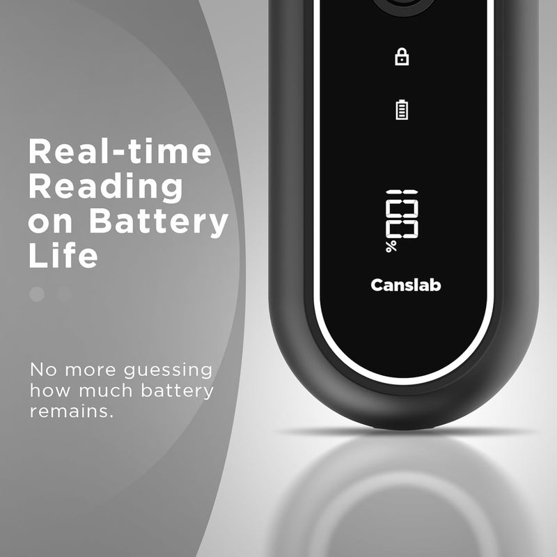 Canslab Turbo Rechargeable Can Opener - Professional Grade Blade, Auto-Stop, LED Battery Life Display, Wall-mountable, Side Cut Electric Can Opener for Smooth Edge, Hands-free Operation,USB-C Charging - Image 4