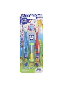 GuruNanda GuruNanda, Kids, Butter On Gums Toothbrush Set, Extra Soft, Ages 2+, 5 Piece Set  - Image 1