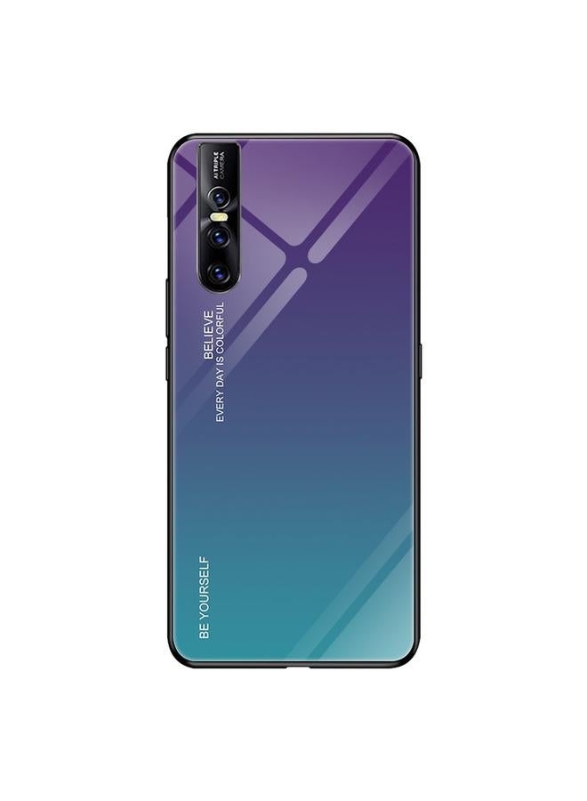 إيروريكس جراب لهاتف VIVO V15 Pro مصنوع من الزجاج بلون متدرج - Image 1