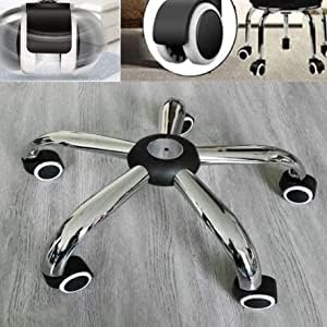 DARDRIS Chair Twin Castor Wheels Threaded Set of 5 pcs for revolving Chairs and Other revolving Products 100 Nylon ABS Material Assurance BlackWHITE - Image 5
