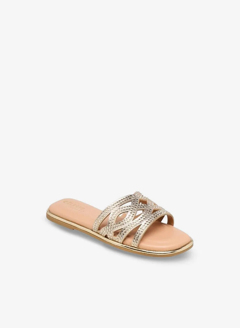 Celeste Girls Embellished Flat Sandals Ramadan Collection