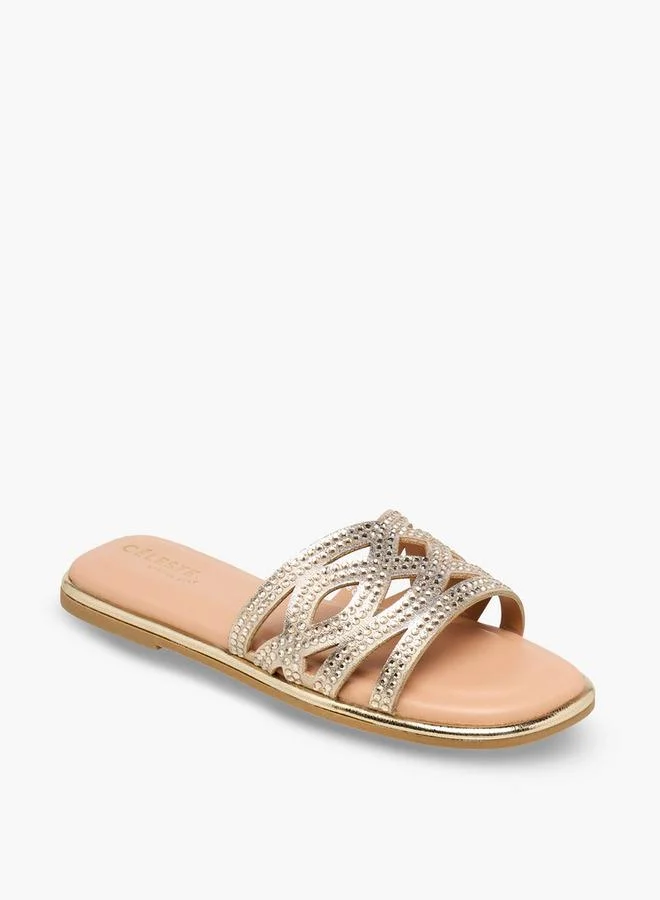 Celeste Girls Embellished Flat Sandals