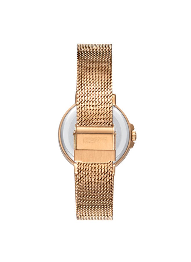 ECSTACY - ECSTACY Women's Multi Function Pink Sunray  Dial Watch - E23603-RMKP - Image 1