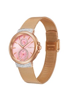 ECSTACY ECSTACY Women's Multi Function Pink Sunray  Dial Watch - E23603-RMKP  - Image 2