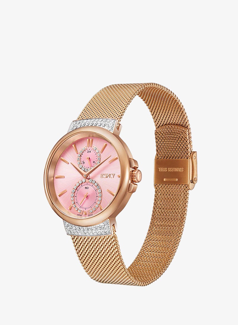 ECSTACY Women's Stainless Steel Multi Function Watch E23603-RMKP - 38 mm - Image 2