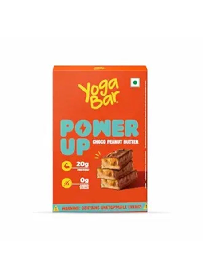 Yogabar Power Up Choco Peanut Butter Protein Bars (10 Bars, 2 Packs of 5) | No Added Sugar | 20g Protein - Image 2