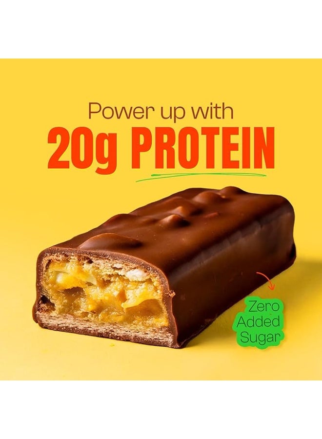 Yogabar Power Up Choco Peanut Butter Protein Bars (10 Bars, 2 Packs of 5) | No Added Sugar | 20g Protein - Image 3