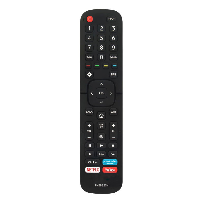 Vinabty EN2BS27H Replaced Remote fit for Hisense 4K UHD TV 55R5 50R5 58R5 65R5 B7100 70B7100UW 55B7100UW 43B7100UW 50B7100UW 65B7100UW 55B7100UW Q8600 65Q8600UWG B8000 65B8000UW LEDN70B7100UW LEDN55B8000UW - Image 1