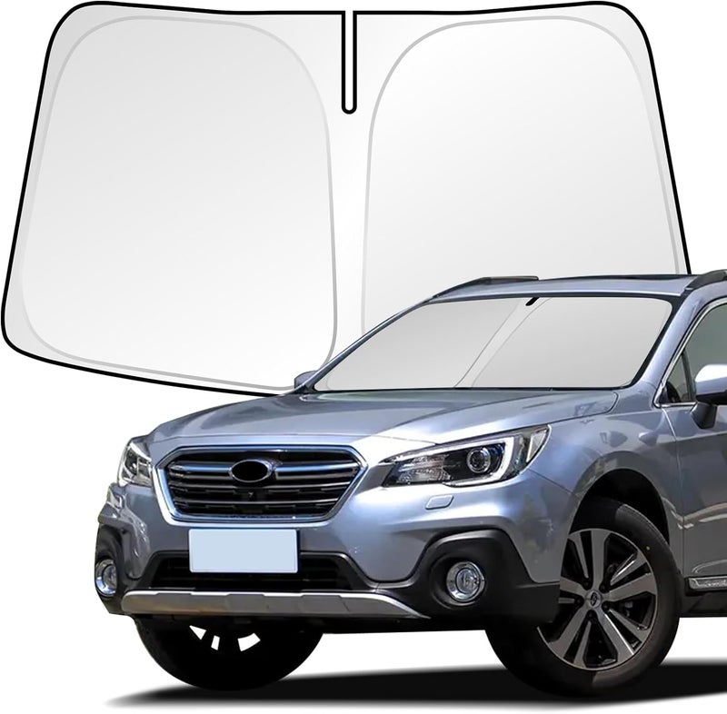 uunonaha غطاء واقي للزجاج الأمامي متوافق مع سيارات Subaru Outback، يحجب أشعة الشمس ويحمي العينين، قابل للطي (لطراز Outback 2021-2024) - Image 1