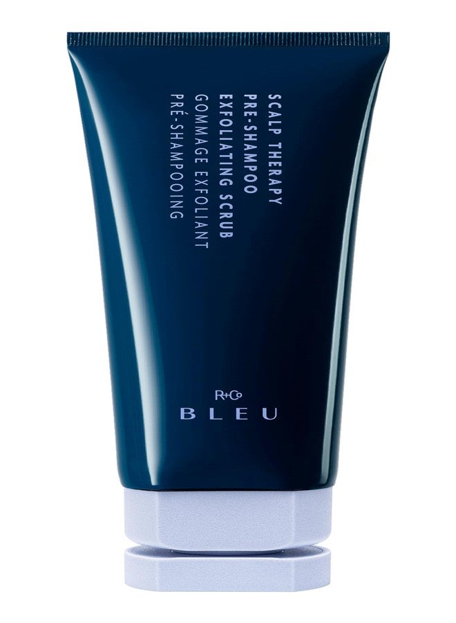 مقشر فروة الرأس R+Co Bleu Scalp Therapy Pre-Shampoo Exfoliating Scrub – علاج تنظيف عميق لفروة الرأس مع بلورات السكر الطبيعية وأحماض ألفا هيدروكسي لنمو شعر صحي، 4.2 أونصة