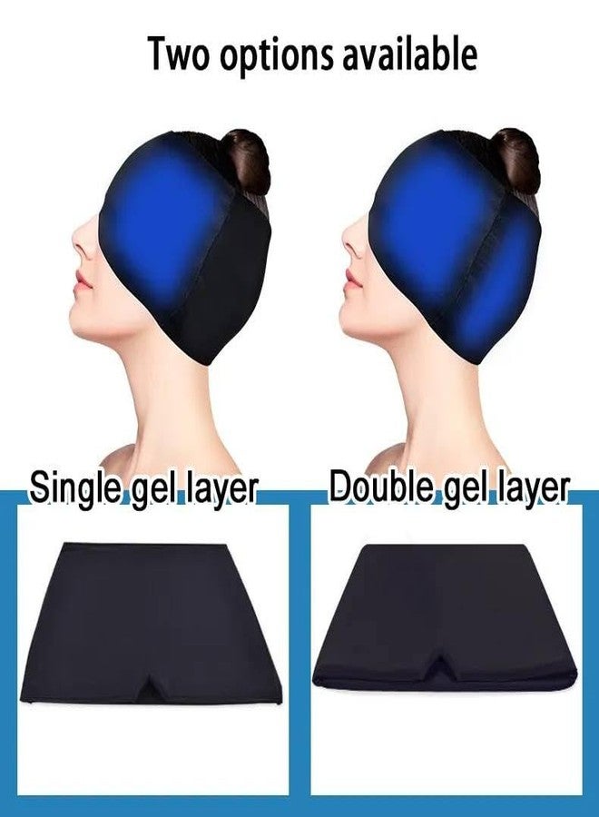 VIVITO Migraine Relief Cap for Men & Women | Hot & Cold Therapy Ice Head Wrap for Headaches, Sinus & Stress | 360° Cooling Gel Compression Hat | Reusable, Comfortable & Adjustable Thermax Cap (MultiColor, Pack of 1) - Image 4