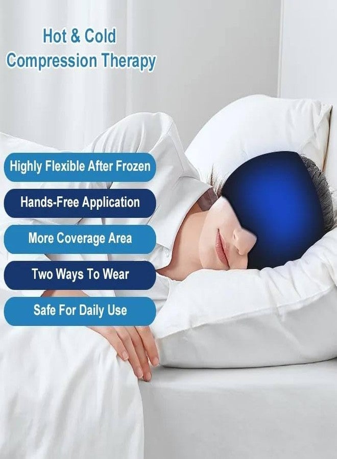 VIVITO Migraine Relief Cap for Men & Women | Hot & Cold Therapy Ice Head Wrap for Headaches, Sinus & Stress | 360° Cooling Gel Compression Hat | Reusable, Comfortable & Adjustable Thermax Cap (MultiColor, Pack of 1) - Image 5