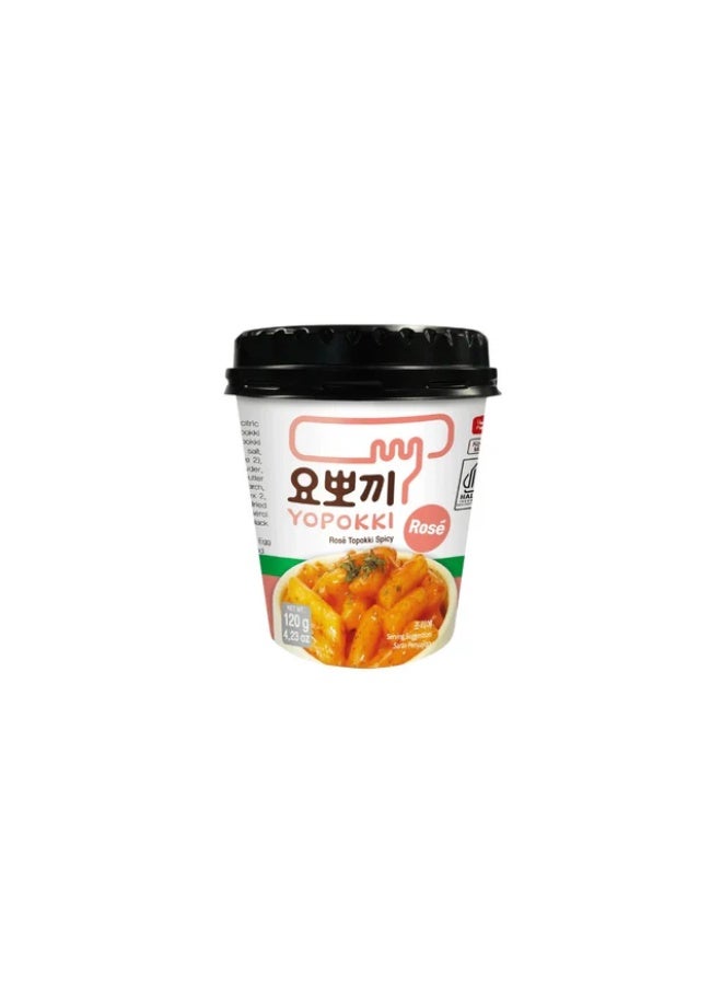 Yopokki Topokki Rose Spicy Cup 120g‏ - Image 1
