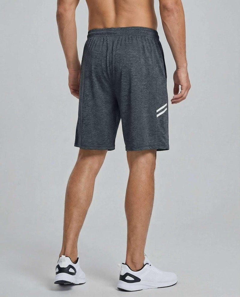 REALESSENTIALS Real Essentials Men’s 5 Pack: 9" Dry-Fit Shorts – Athletic Gym, Workout, Basketball, Running, Casual Lounge Active Pockets, Set 8, S - Image 5