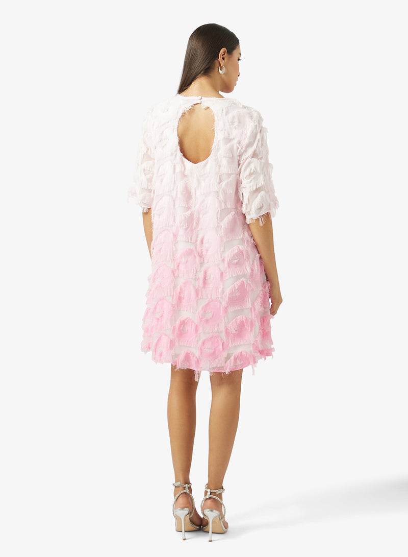 YAS PANILLA OMBRE Floral Mini Dress - Image 2