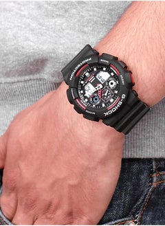CASIO Casio Watch G Shock for Men Analog Digital Black Men's Watch GA100-1A4  - Image 2