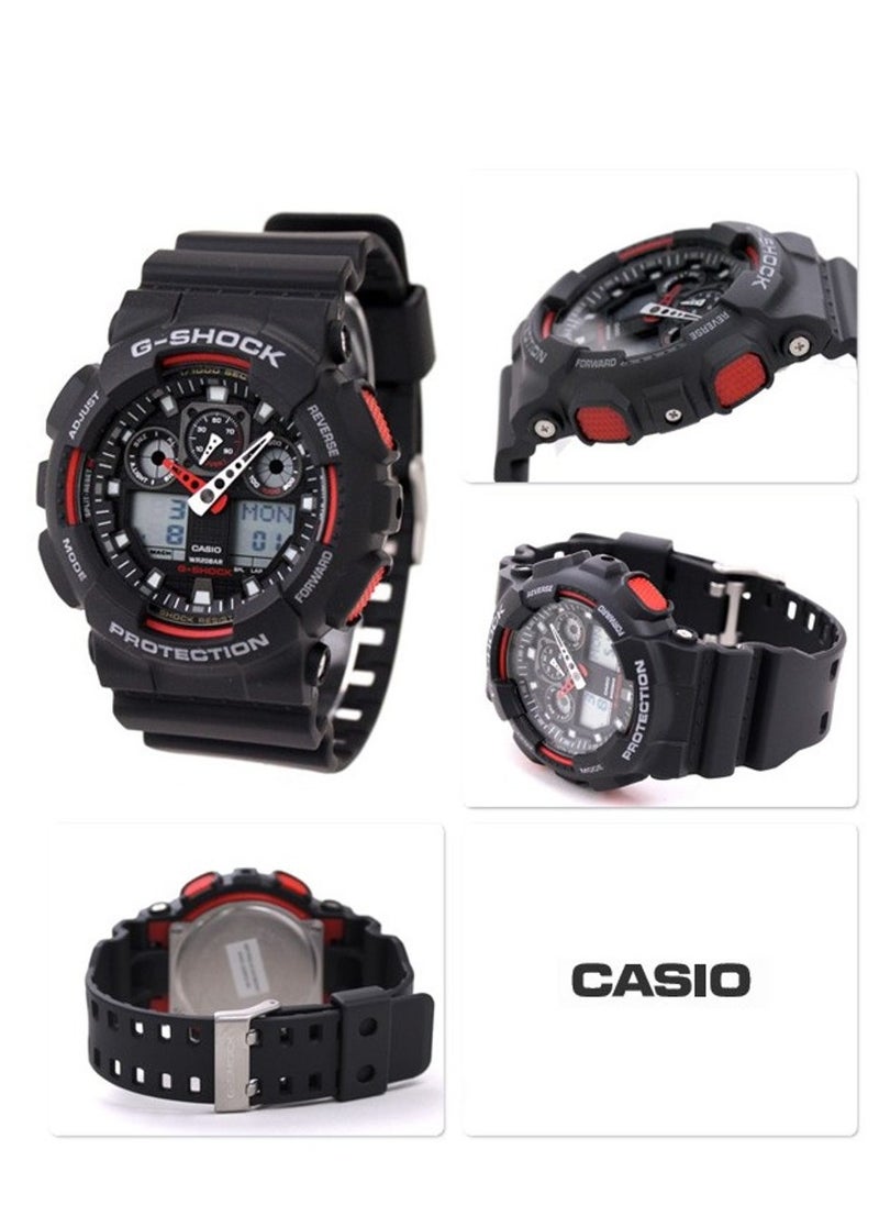 CASIO - Casio Watch G Shock for Men Analog Digital Black Men's Watch GA100-1A4 - Image 1
