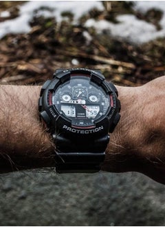 CASIO Casio Watch G Shock for Men Analog Digital Black Men's Watch GA100-1A4  - Image 4