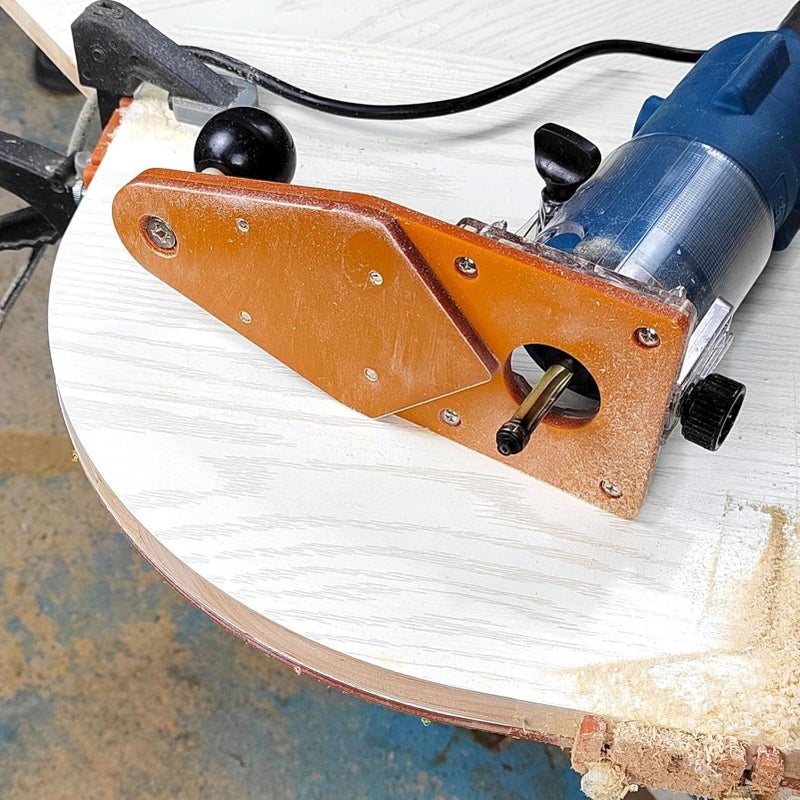 Woodworking Router Jig Kit With Aluminum Alloy Guide Rail And Synthetic Board For Circle Cutting - Image 4