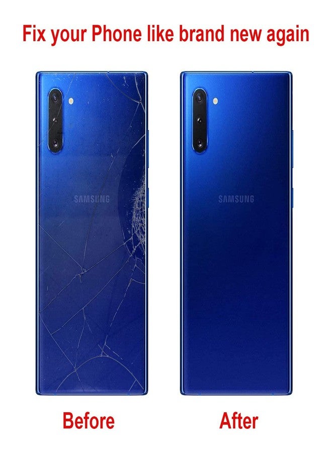 Perzework Rear Back Glass Replacement for Samsung Galaxy Note 10 6.3 inches with Reparing Toolkit and Pre-Installed Adhesive (Aura Blue) - Image 4
