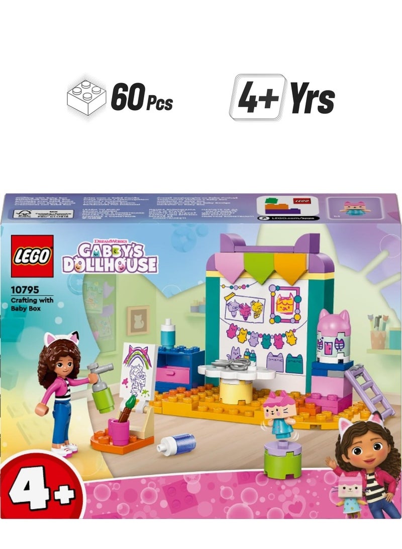 4+ Gabby’S Dollhouse Crafting With Baby Box Toy 10795 Building Toy Set (60 Pieces)