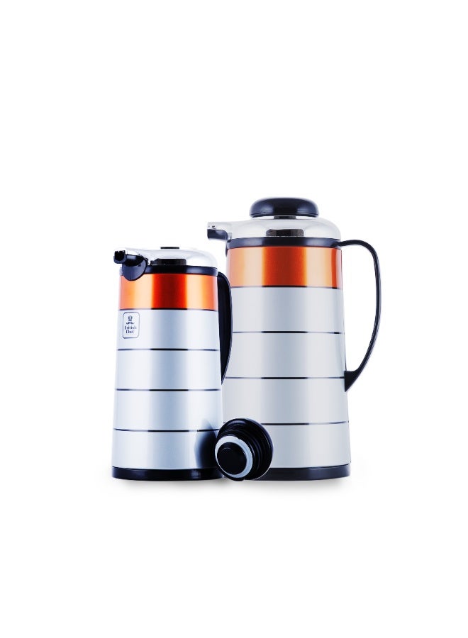 British Chef Vacuum Insulated Flask For Keeping Hot Cold Long Hour Heat Cold Retention, Double Walled Glass Vacuum 1LTR + 1.3 LTR, Ideal for Social Events - Image 4