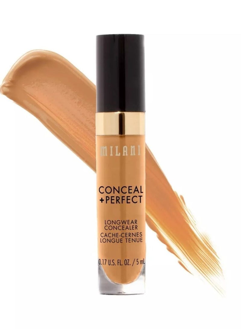 Milani Conceal + Perfect Longwear Concealer in 150 Natural Sand – Full Coverage, Lightweight Formula, 16-Hour Wear, Hydrating and Crease-Proof for Flawless Skin, 0.17 fl oz - Image 1