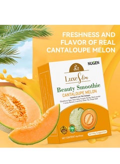 NUGEN Hami Melon Beauty Glowing Smoothie Cantaloupe Melon Fruity Powder Tea ,With Collagen Glutathione 10 Bags  - Image 2
