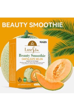 NUGEN Hami Melon Beauty Glowing Smoothie Cantaloupe Melon Fruity Powder Tea ,With Collagen Glutathione 10 Bags  - Image 1