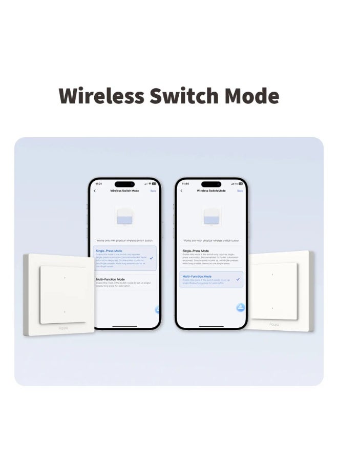 Aqara - Aqara Smart Light Switch H2 EU (2-in-1 Neutral, 4 Gang 2 Channel), Thread/Zigbee Protocol, Wall Switch for Smart Home, Supports Apple Home, Alexa, Google Assistant, Matter over Thread - Image 1