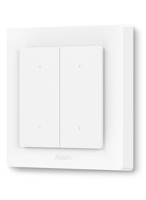 Aqara Smart Light Switch H2 EU (2-in-1 Neutral, 4 Gang 2 Channel), Thread/Zigbee Protocol, Wall Switch for Smart Home, Supports Apple Home, Alexa, Google Assistant, Matter over Thread