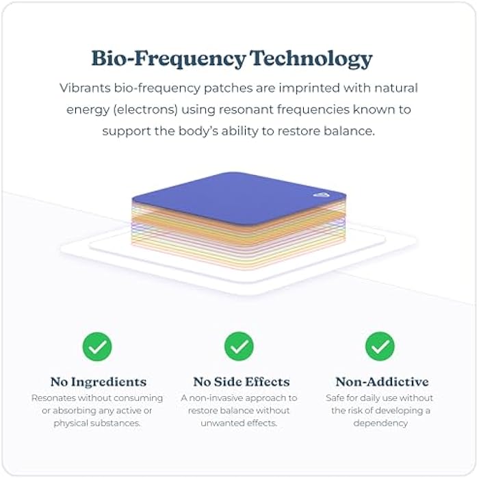Vibrants Good Night Patches | Vibrants Natural Sleep Patch | Refill Pack - 28 Bio-Frequency Patches for Sleep - Image 3