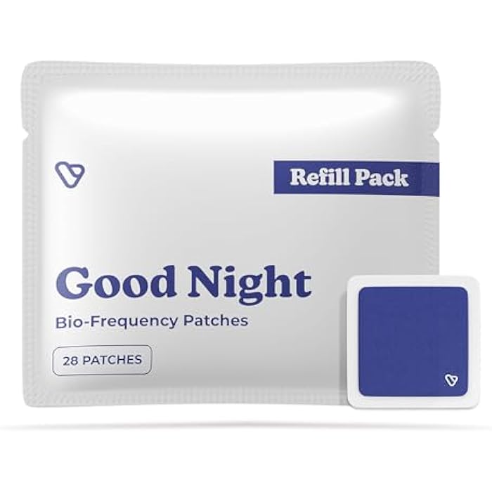 Vibrants Good Night Patches | Vibrants Natural Sleep Patch | Refill Pack - 28 Bio-Frequency Patches for Sleep - Image 1