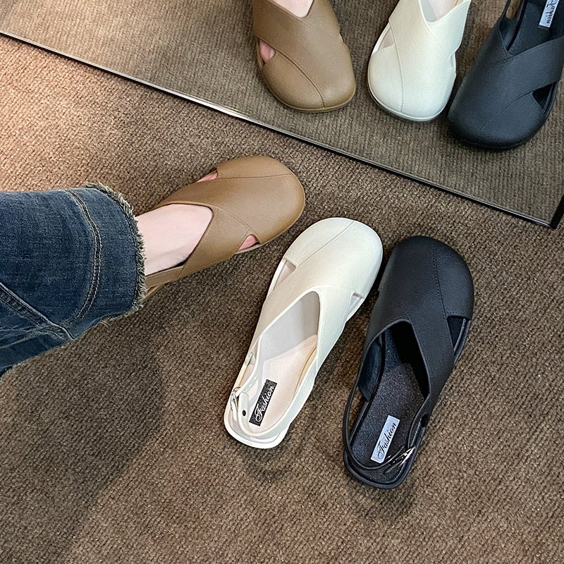 صندل روماني للسيدات بأصابع مغلقة - Image 3