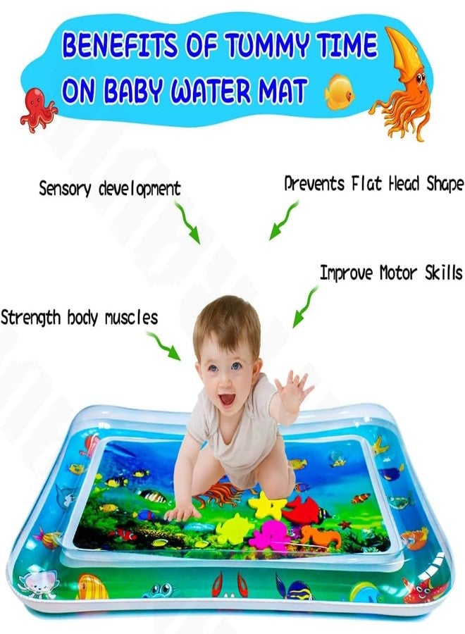 MANTRAVIB Baby Play Mat Inflatable Water Leakproof Kids Fun Activity Toy Tummy Time Crawling Toddler Mats Indoor Outdoor Babies Gift (Multi Desing) - Image 4