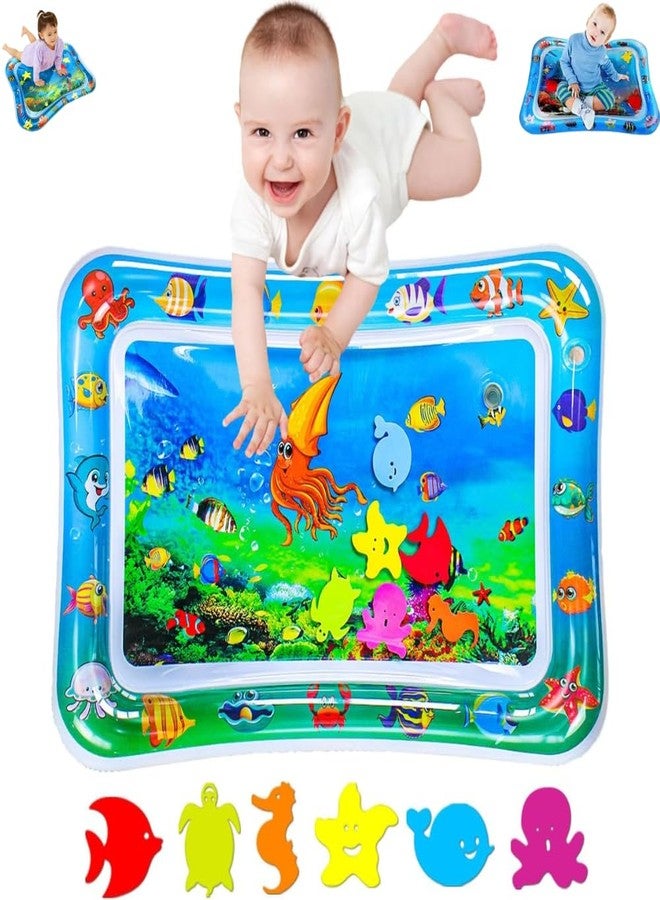 MANTRAVIB Baby Play Mat Inflatable Water Leakproof Kids Fun Activity Toy Tummy Time Crawling Toddler Mats Indoor Outdoor Babies Gift (Multi Desing) - Image 1
