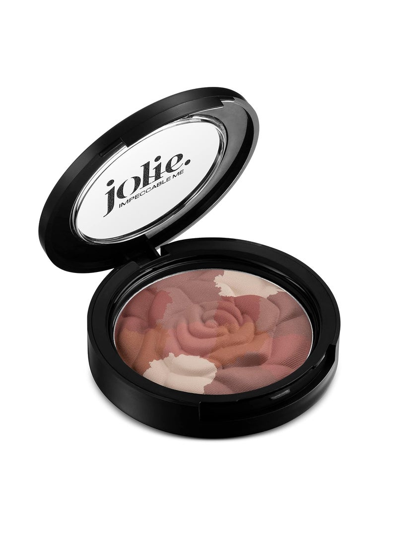 JOLIE. IMPECCABLE ME - Jolie Blush Bouquet  Mosaic Rose Pressed Cheek Color Multitasking  Shape Bronze  Highlight Face  Cruelty Free Rose Petal - Image 1