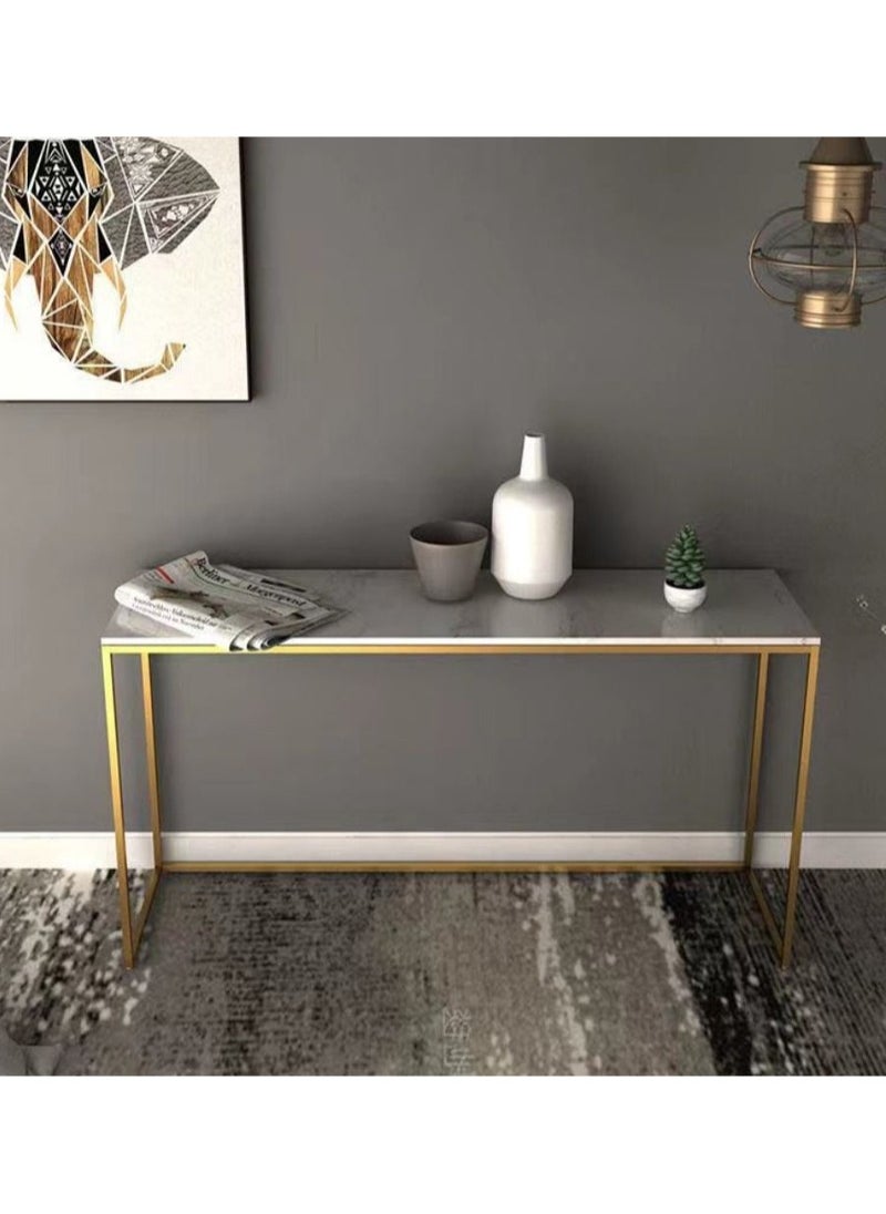 Generic - Modern Simple Console Table Long Table For Living Room Corridor Storage Table Narrow Inlay Gap 100*75*20cm - Image 1