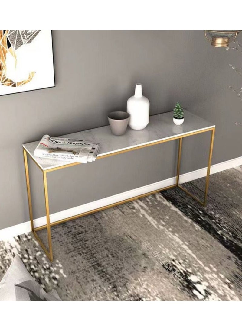 Generic - Modern Simple Console Table Long Table For Living Room Corridor Storage Table Narrow Inlay Gap 100*75*20cm - Image 1