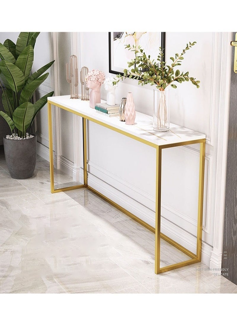 Generic - Modern Simple Console Table Long Table For Living Room Corridor Storage Table Narrow Inlay Gap 100*75*20cm - Image 1