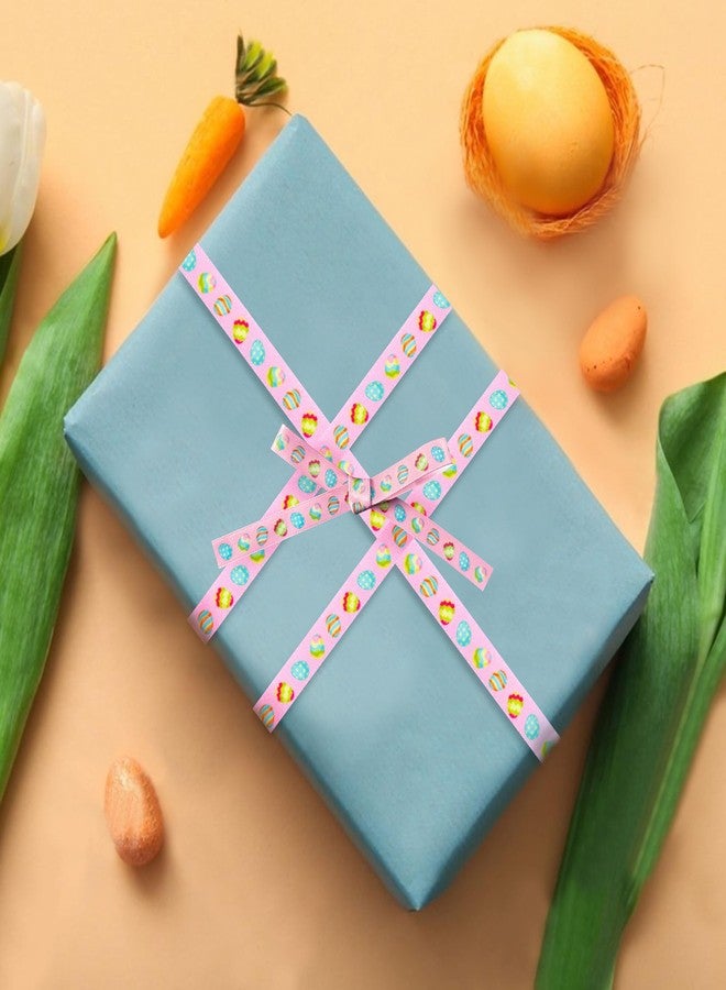 Yoblink Easter Grosgrain Ribbon,Easter Ribbon Thin 3/8 Inch Bulk Ribbon for Gift Wrapping,10 Yards - Image 3