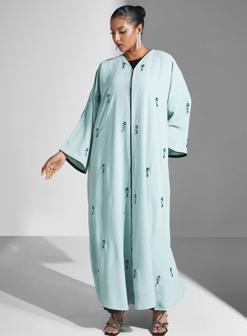 آرا عباية مطرزة بالزهور - Image 5