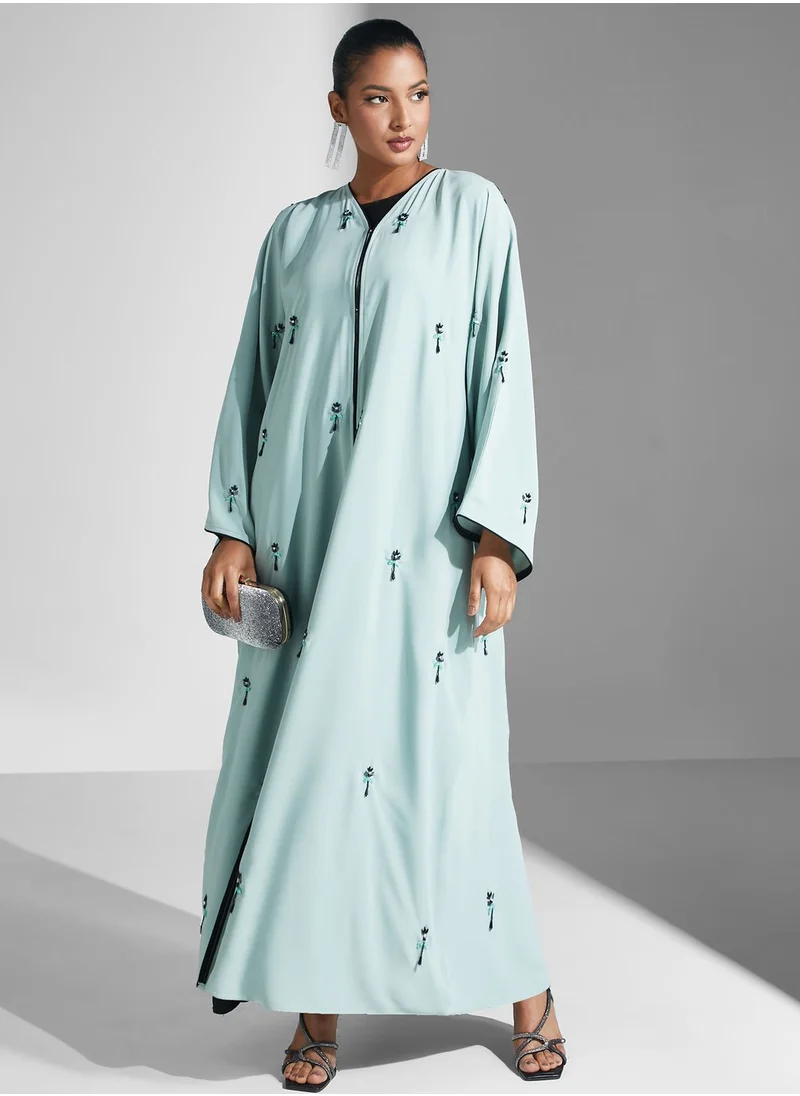 آرا Embellished Floral Abaya