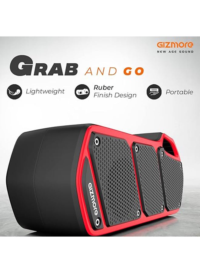 Gizmore Renewed - GIZ MS508 Music Buddy Portable BT Speaker RED  - Image 5