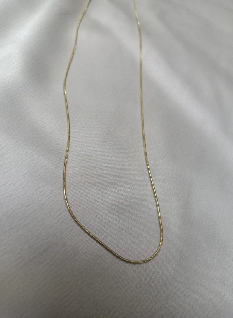 Luxuria opment Chain for Men18K Gold Plated Stainless Steel Thin Snake Chain Necklace for Men and Women Fashion Elegant - Image 3